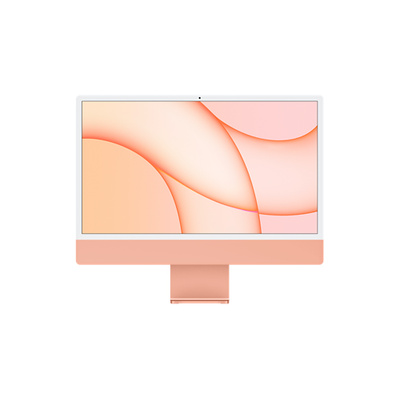 24インチiMac [整備済製品] 8コアCPUと8コアGPUを搭載したApple M1チップ、ギガビットEthernet - オレンジ