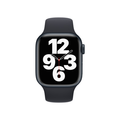 Apple Watch Series 7（GPSモデル）- 41mmミッドナイトアルミニウムケースとミッドナイトスポーツバンド [整備済製品]