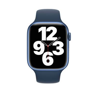 Apple Watch Series 7（GPSモデル）- 45mmブルーアルミニウムケースとアビスブルースポーツバンド [整備済製品]