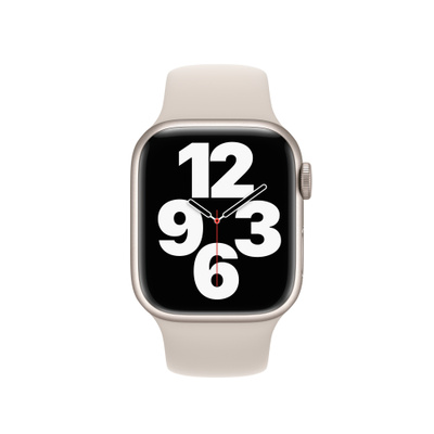 Apple Watch Series 7（GPS + Cellularモデル）- 41mmスターライトアルミニウムケースとスターライトスポーツバンド [整備済製品]