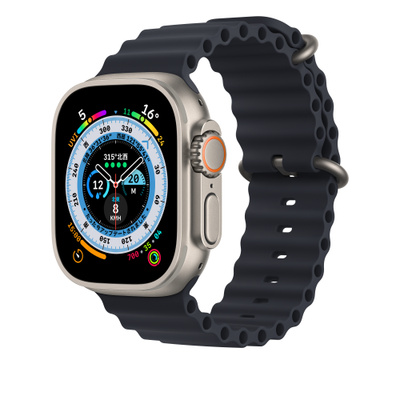 Apple Watch Ultra（GPS + Cellularモデル）- 49mmチタニウムケースとミッドナイトオーシャンバンド