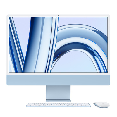 24インチiMac [整備済製品] 8コアCPUと10コアGPUを搭載したApple M3チップ - ブルー