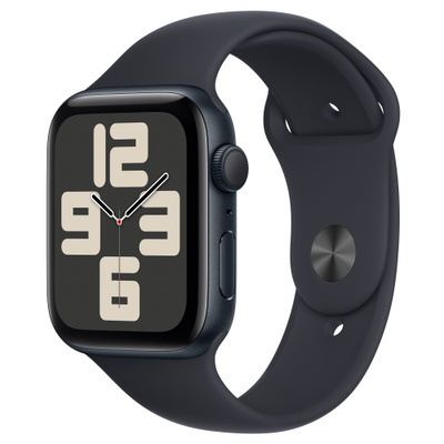 Apple Watch SE（GPSモデル）- 44mmミッドナイトアルミニウムケースとS/Mミッドナイトスポーツバンド [整備済製品]