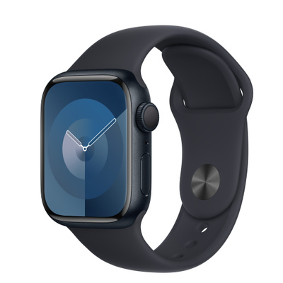 Apple Watch Series 9（GPS）- 41mmミッドナイトアルミニウムケースとS/Mミッドナイトスポーツバンド [整備済製品]