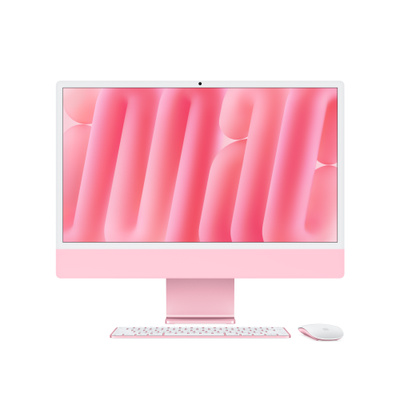24インチiMac [整備済製品] 8コアCPUと8コアGPUを搭載したApple M4チップ、ギガビットEthernet - ピンク