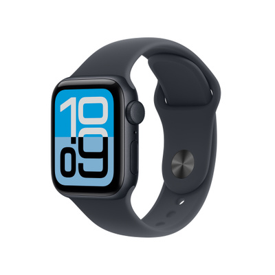 Apple Watch SE 3（GPSモデル）- 40mmミッドナイトアルミニウムケースとS/Mミッドナイトスポーツバンド [整備済製品]