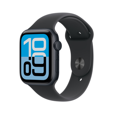 Apple Watch SE 3（GPS + Cellularモデル）- 44mmミッドナイトアルミニウムケースとS/Mミッドナイトスポーツバンド [整備済製品]