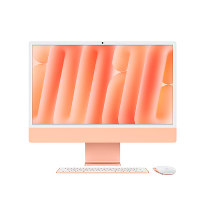 24インチiMac [整備済製品] 8コアCPUと8コアGPUを搭載したApple M4チップ - オレンジ