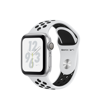 Apple Watch Nike+ Series 4（GPSモデル）- 40mmシルバーアルミニウムケースとピュアプラチナム/ブラックNikeスポーツバンド [整備済製品]