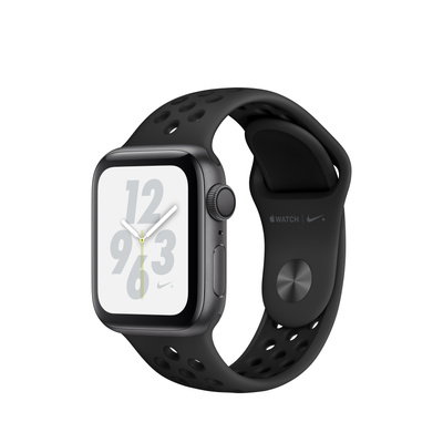 Apple Watch Nike+ Series 4（GPSモデル）- 40mmスペースグレイアルミニウムケースとアンスラサイト/ブラックNikeスポーツバンド [整備済製品]