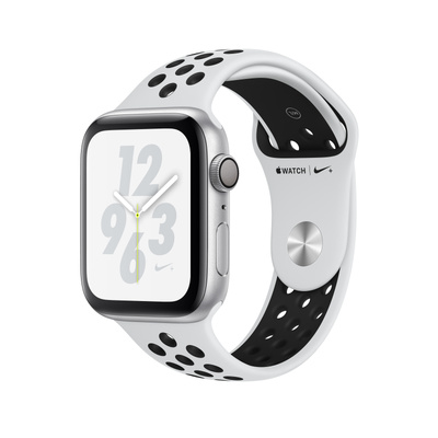 Apple Watch Nike+ Series 4（GPSモデル）- 44mmシルバーアルミニウムケースとピュアプラチナム/ブラックNikeスポーツバンド [整備済製品]