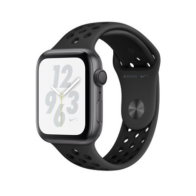 Apple Watch Nike+ Series 4（GPSモデル）- 44mmスペースグレイアルミニウムケースとアンスラサイト/ブラックNikeスポーツバンド [整備済製品]