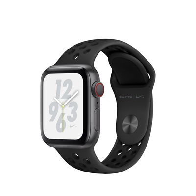 Apple Watch Nike+ Series 4（GPS + Cellularモデル）- 40mmスペースグレイアルミニウムケースとアンスラサイト/ブラックNikeスポーツバンド [整備済製品]